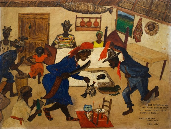 Edger Jean-Baptiste, Healing Ceremony (Cinq Docteurs Diplomes Ont Refuse Ce Malade, Et Cette “Mambo” Accepte de Lui Rendre la Santé), 1964