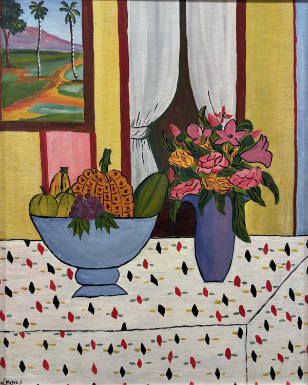 Lusimond Merelus - Untitled (Interior, Still Life), c. 1940's