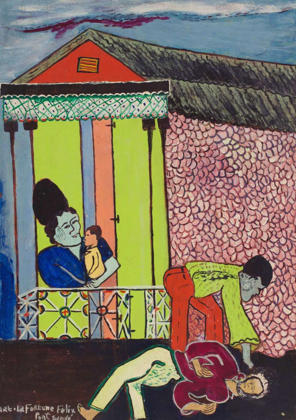 Lafortune Felix, Untitled (Fallen Figure on Street), 1978-1980