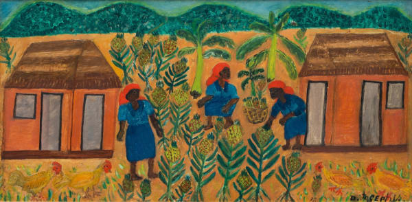 Pierre Joseph-Valcin, Unititled (Pineapple Harvest), 1970