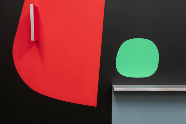 Toby Paterson RSA, Post Office, 2024, acrylic on aluminium. Courtesy of the Artist and The Modern Institute/ Toby Webster Ltd., Glasgow