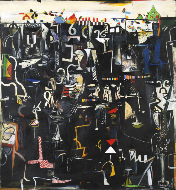 Wosene Worke Kosrof, Fishing for Words X, 2018