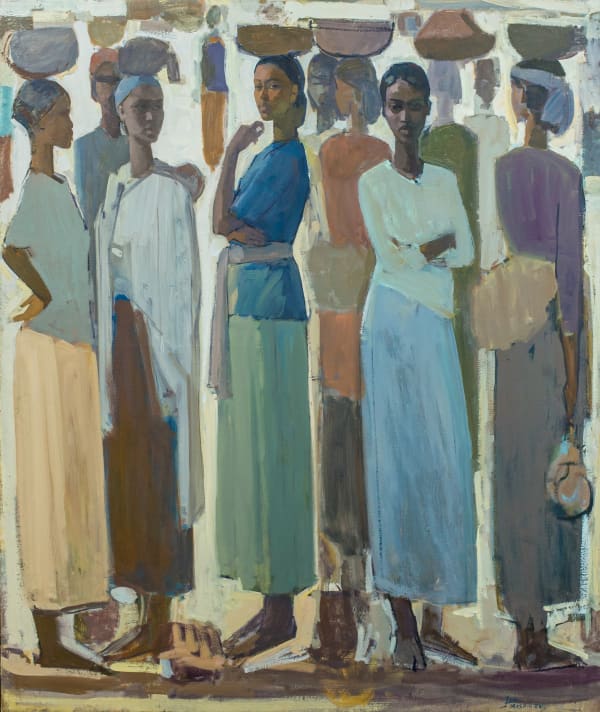Tadesse Mesfin, Pillars of Life: Saturday Market, 2018