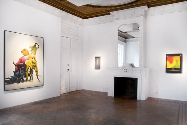 Eckart Hahn 'Clay Crystal Colour' Installation view at Aeroplastics, Brussels, 2016.