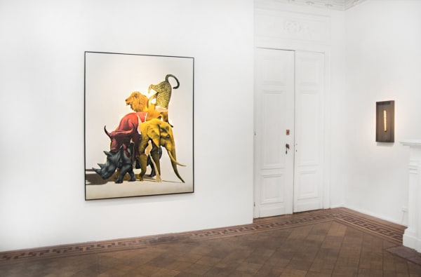 Eckart Hahn 'Clay Crystal Colour' Installation view at Aeroplastics, Brussels, 2016.