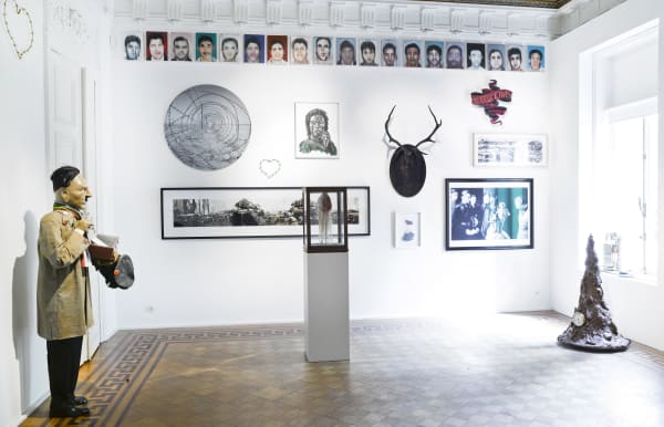 "Full House: 100 Artists" Installation view at Aeroplastics, 2014