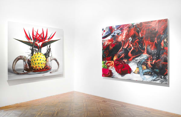 "Till Rabus - Fearless Realism": exhibition view Aeroplastics, Rue Blanche Str., Brussels, 2013.