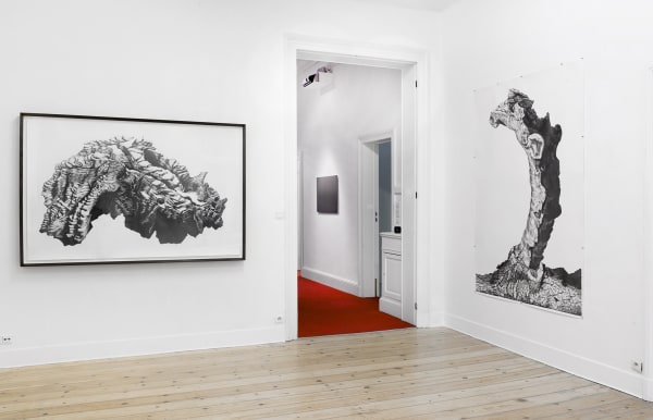 'The aspiration factory' Installation view at Aeroplastics, Brussels, 2012.