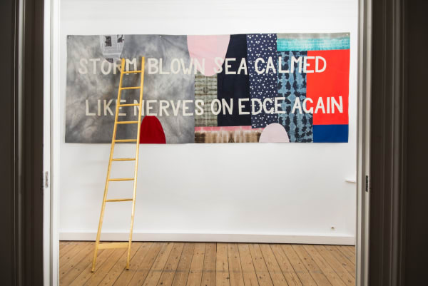 John Isaacs 'Only Words' : exhibition view Aeroplastics @ Rue Blanche, Brussels, 2016.