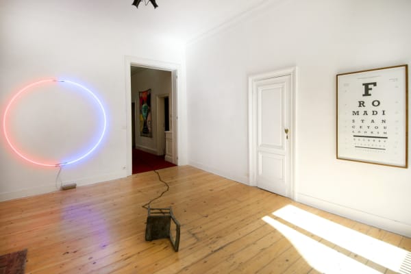 John Isaacs 'Only Words' : exhibition view Aeroplastics @ Rue Blanche, Brussels, 2016.