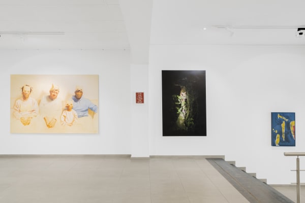 Come What May: installation view of the Showroom/ Aeroplastics at 207VDK, 2022, Ph: © hv studio / works by Jason Bard YARMOSKY, Mark TITCHNER, Katia BOURDAREL, Eckart HAHN