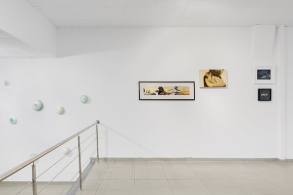 Come What May: installation view of the Showroom/ Aeroplastics at 207VDK, 2021. Ph: © hv studio / works by Elodie ANTOINE, AES+F, Jason Bard Jarmosky, Delphine DE SAXE-COBOURG