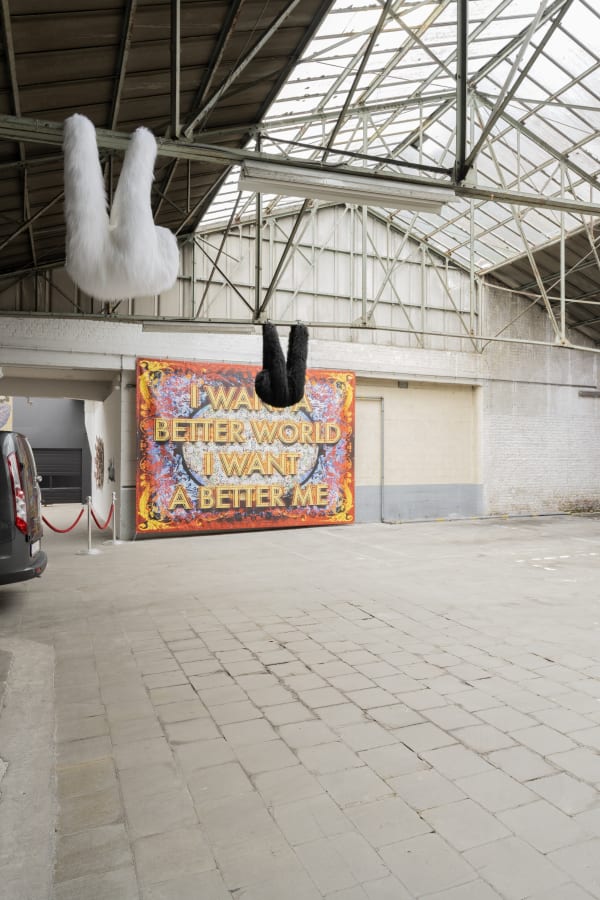Come What May: installation view of the Atelier / Aeroplastics at 207VDK, 2021, Ph: © Aeroplastics / works by Elodie ANTOINE and Mark TITCHNER