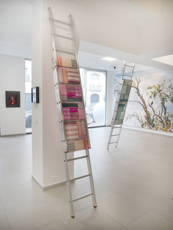 Come What May. Rebooted : installation view of the Showroom / Aeroplastics at 207VDK, 2021, Ph: © Aeroplastics / works by David NICHOLSON, Michael JOHANSSON, Leopold RABUS