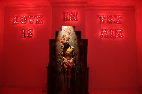 installation view at Aeroplastics, Rue Blanche, 2007