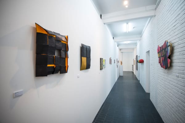 'Abstracted#1: exhibition view at Aeroplastics @ WASHINGTON186, Brussels, 2017