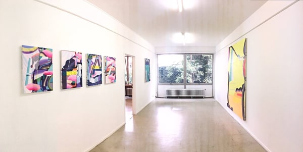 'Abstracted#1: works by Danny ROLPH' Installation view at Aeroplastics @ WASHINGTON186, Brussels, 2017