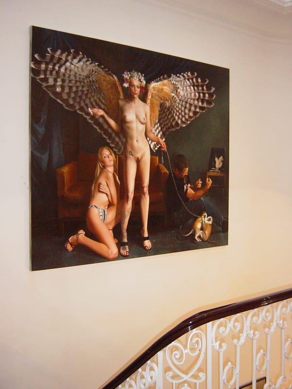 Female Turbulence: exhibition view / group show at Aeroplastics, Rue Blanche Str, Brussels / work by David NICHOLSON