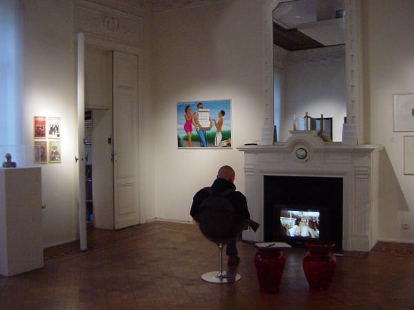 Female Turbulence: exhibition view / group show at Aeroplastics, Rue Blanche Str, Brussels / works by DESIRENEN, Chéri SAMBA, Pamela PEETERS