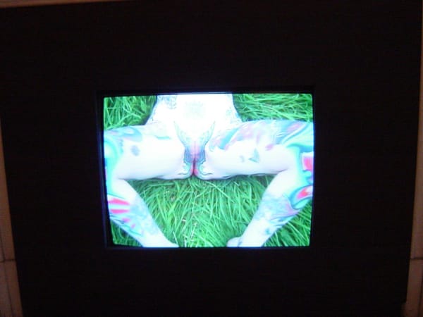 Female Turbulence: exhibition view / group show at Aeroplastics, Rue Blanche Str, Brussels / work by Elodie PONG