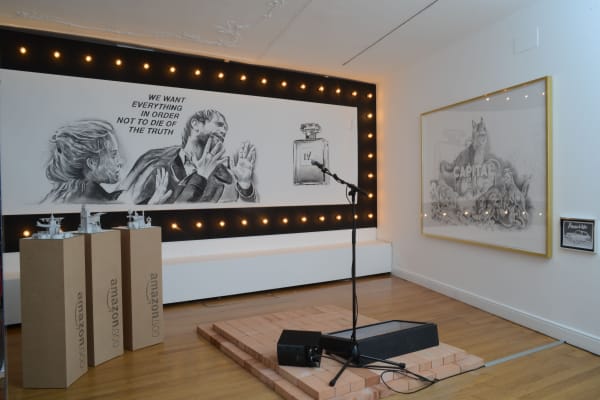 ''Filip Markiewicz. Making Love To Your Ego'' Installation view at Aeroplastics @ Rue Blanche, 2016. Ph. Christian Mosar