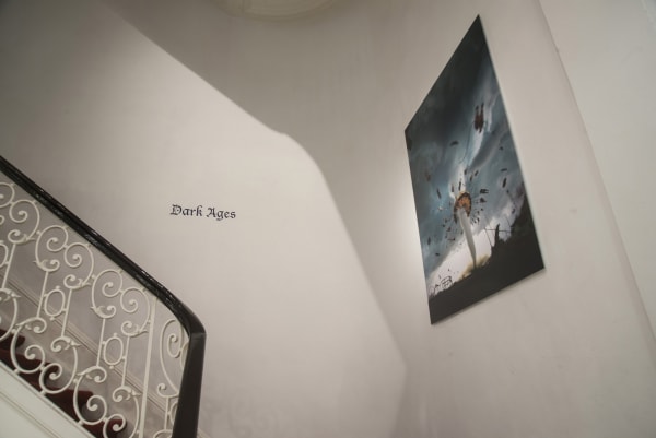 ''Dark Ages'' / exhibition view at Aeroplastics, Rue Blanche Str., 2015-2016 / work by Robert GLIGOROV