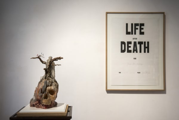 ''Dark Ages'' / exhibition view at Aeroplastics, Rue Blanche Str., 2015-2016 / works by John ISAACS and Kris MARTIN