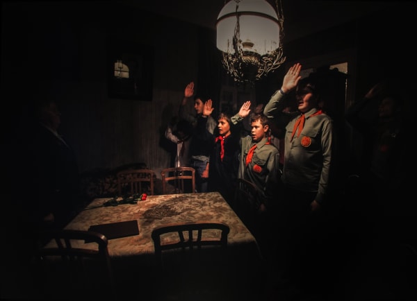 ''Dark Ages'' / exhibition view at Aeroplastics, Rue Blanche Str., 2015-2016 / work by Sergey MAXIMISHIN