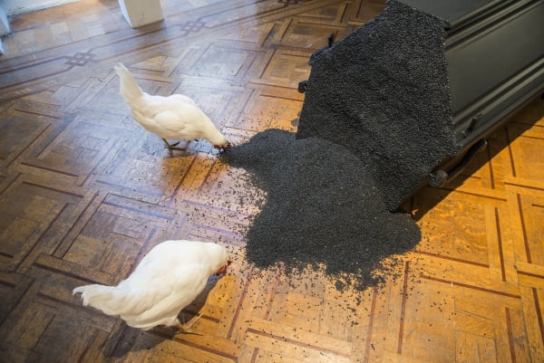 ''Dark Ages'' / exhibition view at Aeroplastics, Rue Blanche Str., 2015-2016 / work by Eckart HAHN
