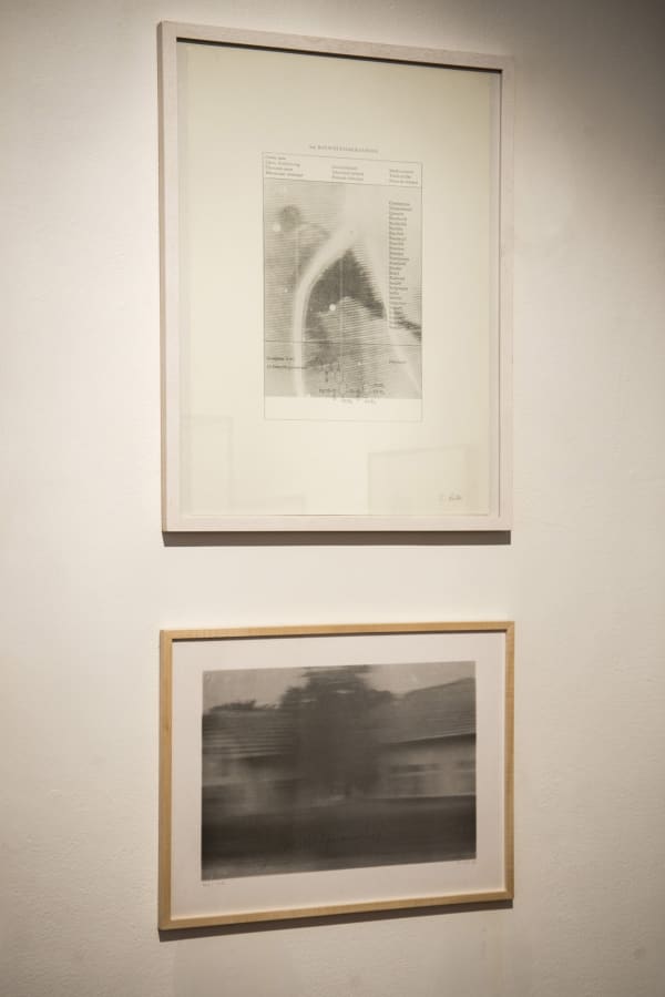 ''Dark Ages'' / exhibition view at Aeroplastics, Rue Blanche Str., 2015-2016 / works by Sigmar POLKE, Gerhard RICHTER