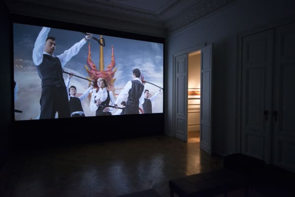 "AES+F 'The Trilogy Plus'": exhibition view Aeroplastics @ Rue Blanche, Brussels, 2015
