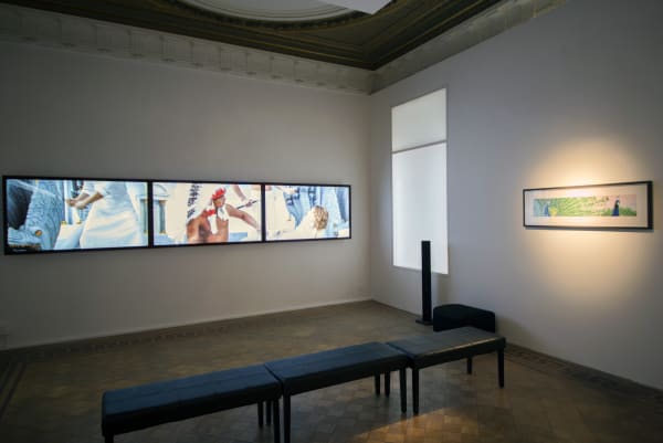 "AES+F 'The Trilogy Plus'": exhibition view Aeroplastics @ Rue Blanche, Brussels, 2015