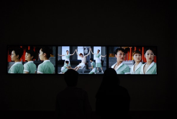"AES+F 'The Trilogy Plus'": exhibition view Aeroplastics @ Rue Blanche, Brussels, 2015