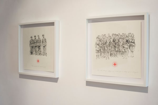 "Humble Me" Aeroplastics, 2015 Installation view with artworks by Filip MARKIEWICZ
