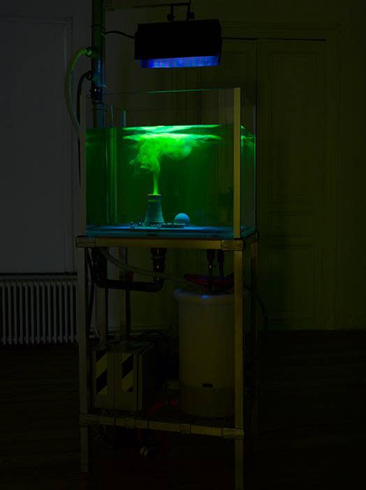"HeHe - Antroposphere": installation view / Aeroplastics @ Rue Blanche Str., Brussels, 2014 / Leur de Lys (2009)