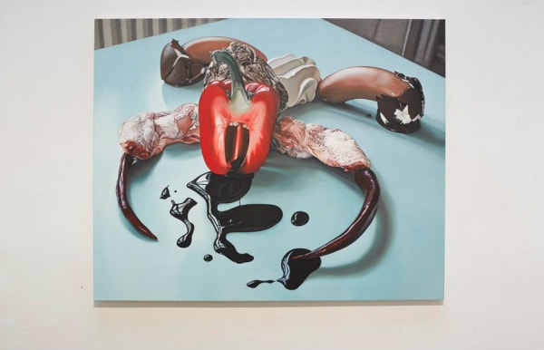 "Till Rabus - Fearless Realism": exhibition view Aeroplastics, Rue Blanche Str., Brussels, 2013.