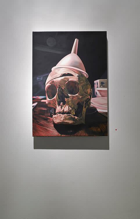 "Till Rabus - Fearless Realism": exhibition view Aeroplastics, Rue Blanche Str., Brussels, 2013.