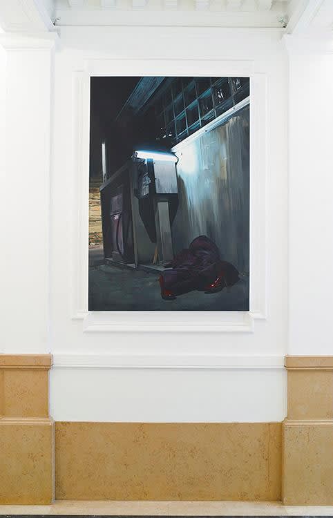 "Till Rabus - Fearless Realism": exhibition view Aeroplastics, Rue Blanche Str., Brussels, 2013.