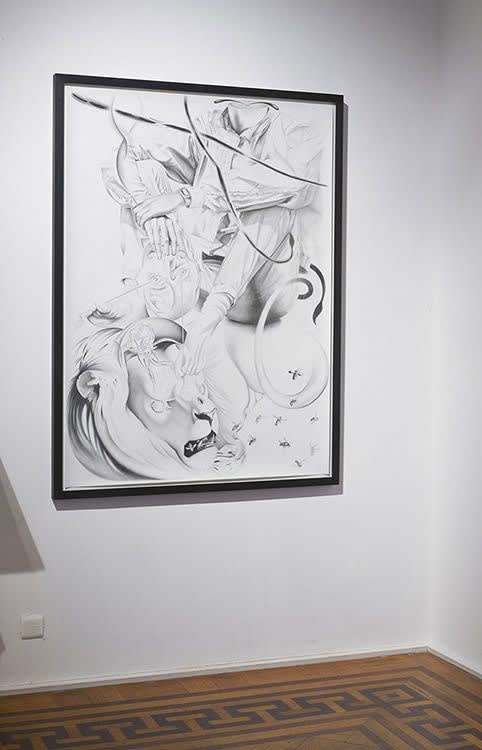 "Dennis Scholl - Les non-dupes errent' / exhibition view at Aeroplastics, Rue Blanche Str., 2013.