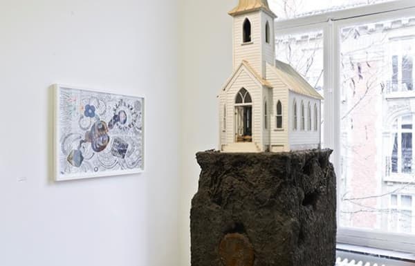 'Hoodoo Eternity': exhibition view / Aeroplastics @ Rue Blanche Str., 2012 / Works by Dominic McGILL
