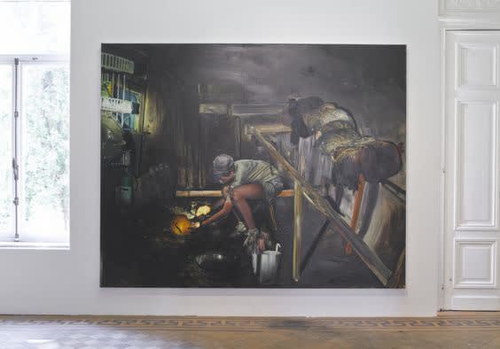 Léopold Rabus 'Based on a true story': exhibition view Aeroplastics @ Rue Blanche Str., Brussels, 2012