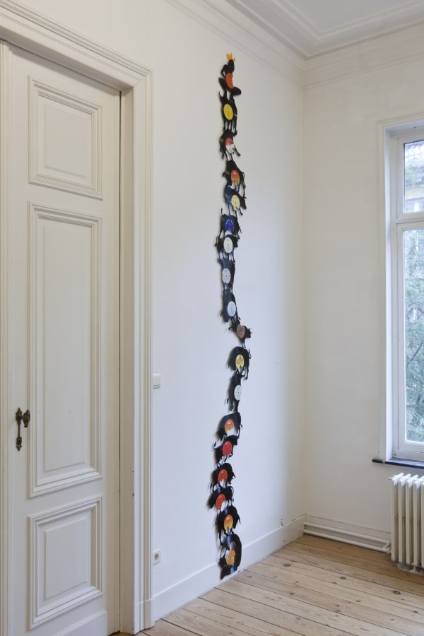 Carlos Aires 'I've got you under my skin' installation view at Aeroplastics, Rue Blanche, 2011