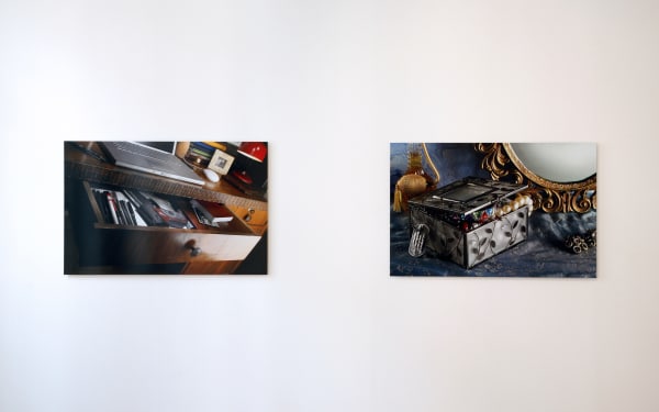 Shadi Ghadirian. A photographer from Iran installation view at Aeroplastics, Rue Blanche, 2009 ph: Vincent Everarts