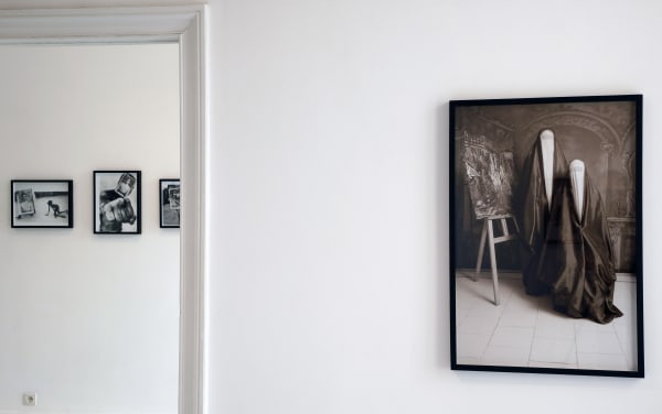 Shadi Ghadirian. A photographer from Iran installation view at Aeroplastics, Rue Blanche, 2009 ph: Vincent Everarts