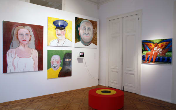 'Power to the People': exhibition view Aeroplastics @ Rue Blanche Str., Brussels, 2008-2009. Ph: Vincent Everarts