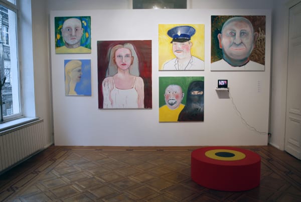 'Power to the People': exhibition view Aeroplastics @ Rue Blanche Str., Brussels, 2008-2009. Ph: Vincent Everarts