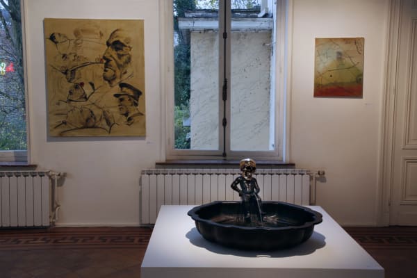 'Power to the People': exhibition view Aeroplastics @ Rue Blanche Str., Brussels, 2008-2009. Ph: Vincent Everarts