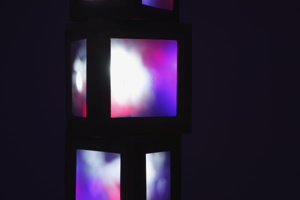 Diffracted solstice: exhibition view / Aeroplastics @ Rue Blanche Str., Brussels. Ph: Vincent Everarts / work by Martin Richman (detail)