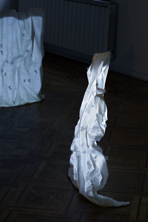 Samuel Rousseau 'Recent works': installation view / Aeroplastics @ Rue Blanche str., 2008 / ph. V. Everarts