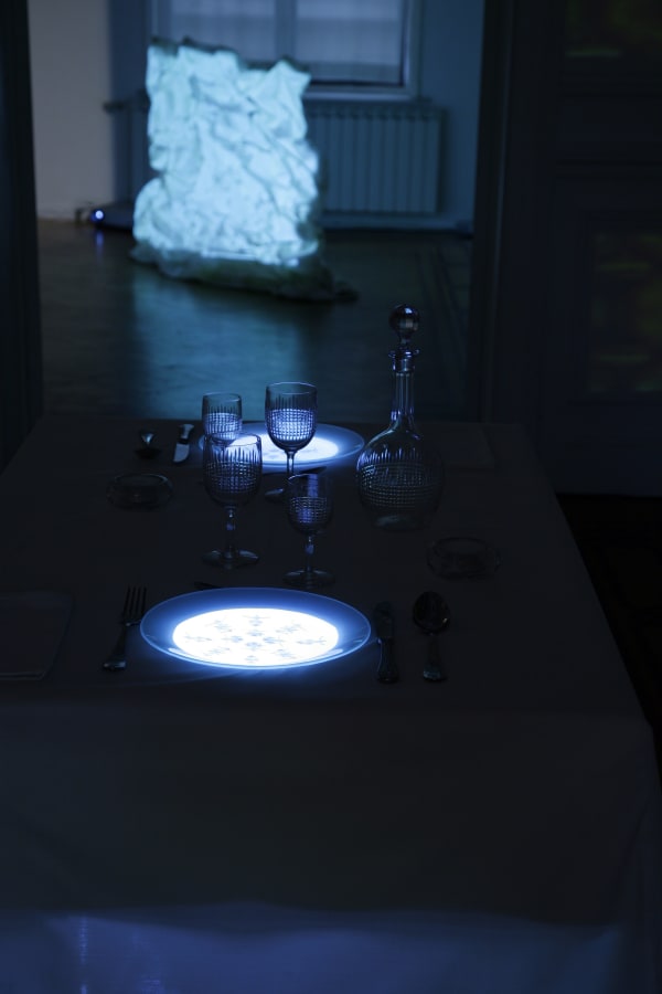 Samuel Rousseau 'Recent works': installation view / Aeroplastics @ Rue Blanche str., 2008 / ph. V. Everarts
